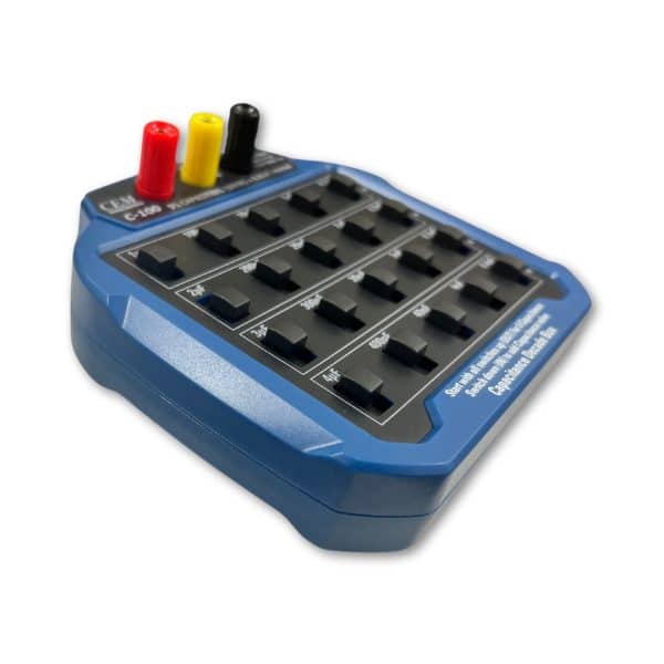 CEM C-100 Capacitance Decade Box Angled Side View