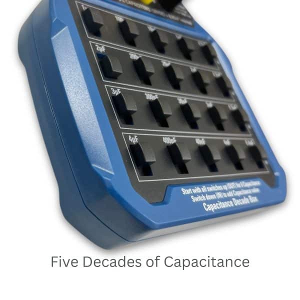 CEM C-100 Capacitance Decade Box offers five Decade Ranges