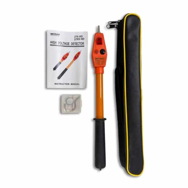 Metravi 276HD Contact-Type High Voltage Detector product kit and accessories