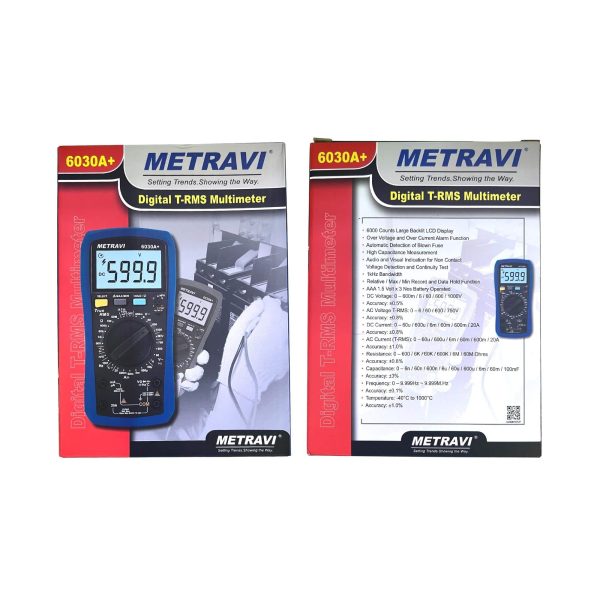 Metravi 6030A+ Digital TRMS Multimeter box packing