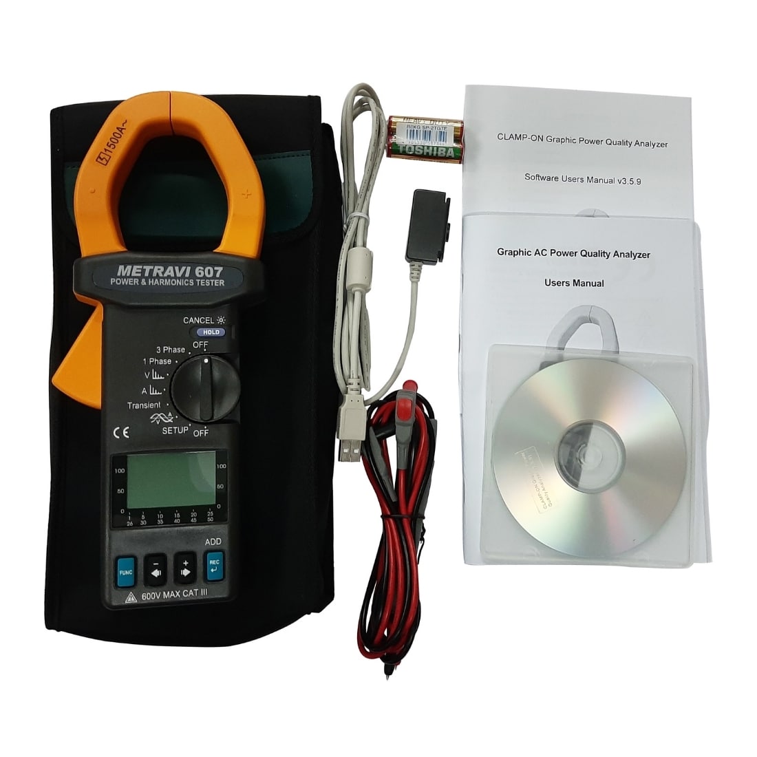 607 Digital Clampon Power Meter Metravi Instruments