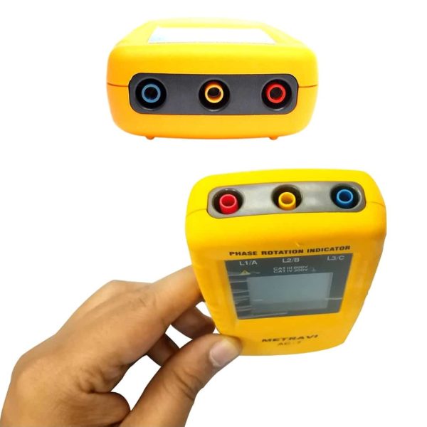 Metravi AC-7 Phase Rotation Indicator probe inlets/jacks