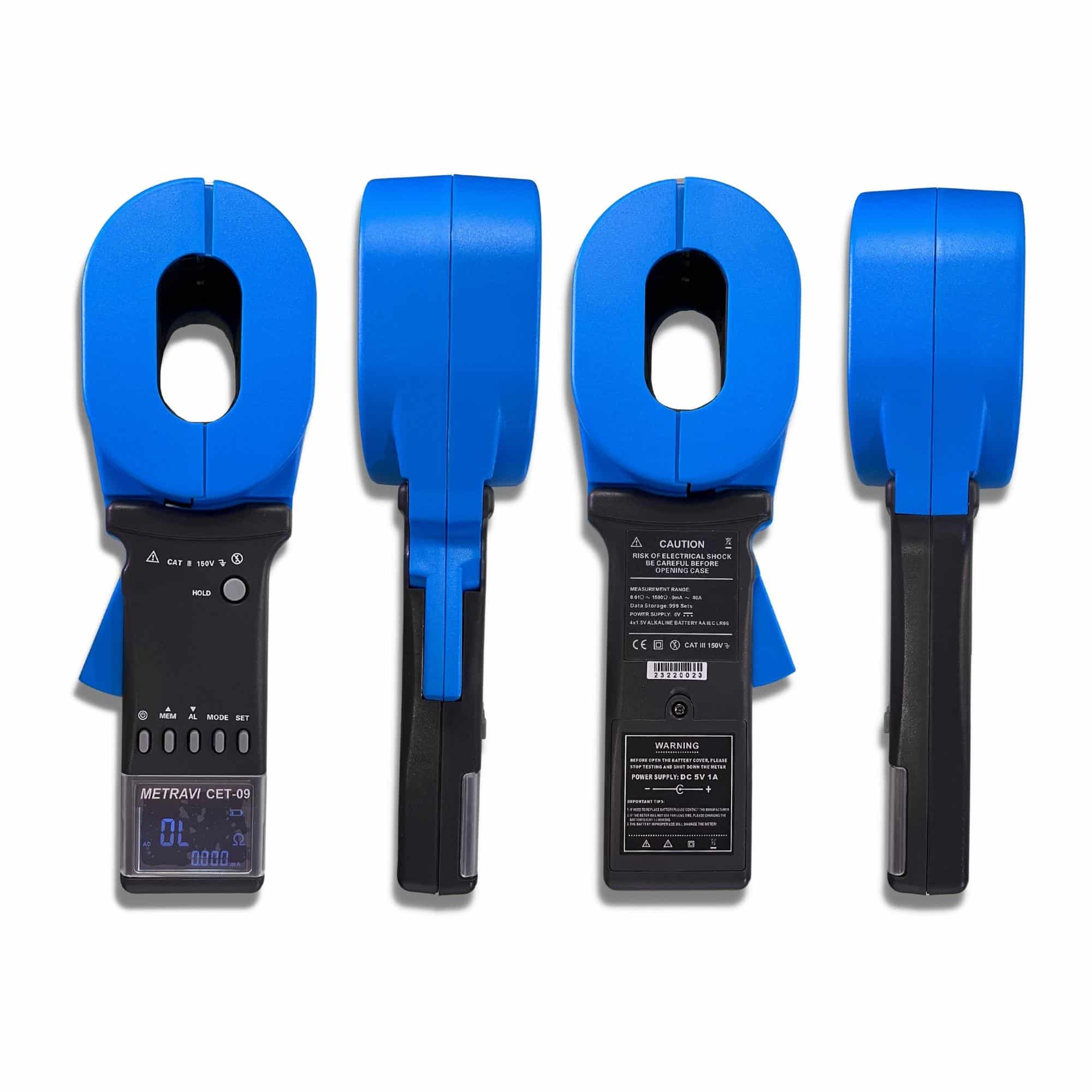 CET09 Clampon Ground Resistance Tester Metravi Instruments