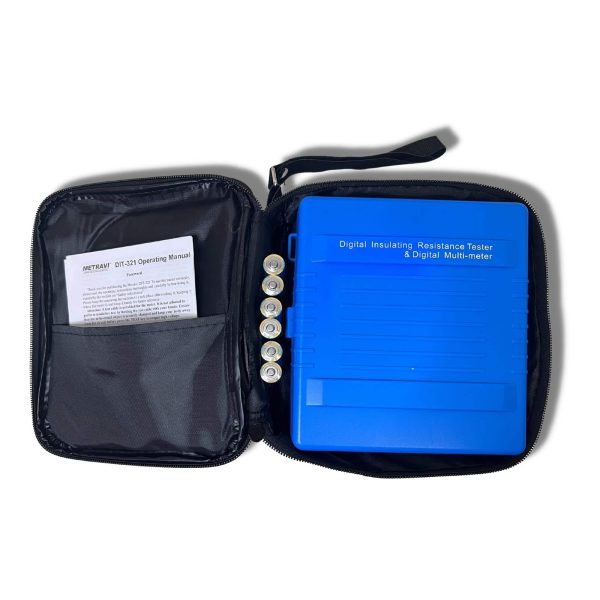 Metravi DIT-321 Digital Insulation Tester with Carry Case and cover