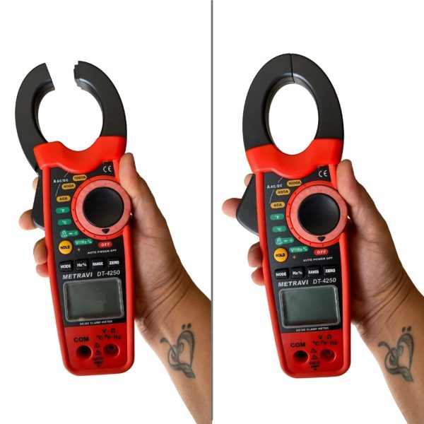 Metravi DT-4250 Digital ACDC Clamp Meter easily operatable