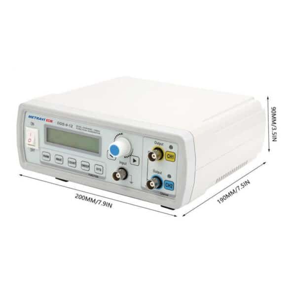 Metravi Eco DDS-9-12 Series DDS Function Generator Dimensions