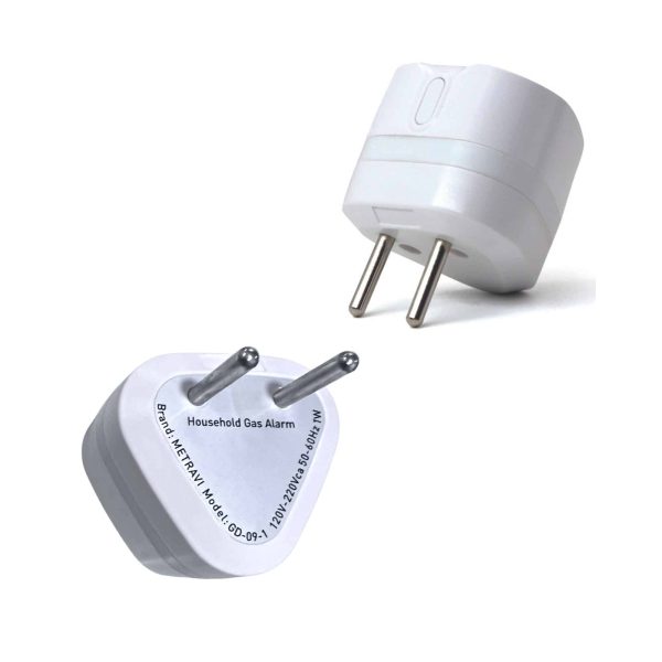 Metravi GD-09-1M Combustible Gas Detector features a two pin plug design