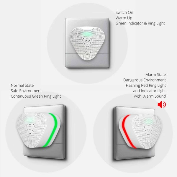 GD-09-1M Combustible Gas Detector and Alarm has visual and audio alarm