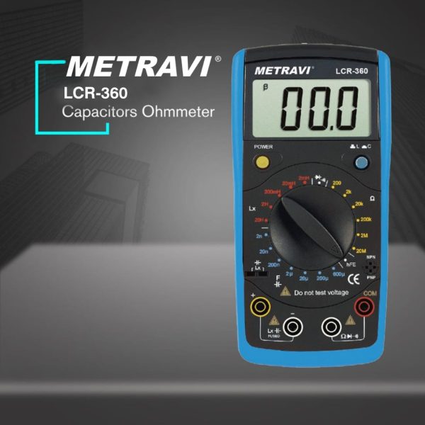 Metravi LCR-360 Digital LCR Meter Capacitor Ohmmeter