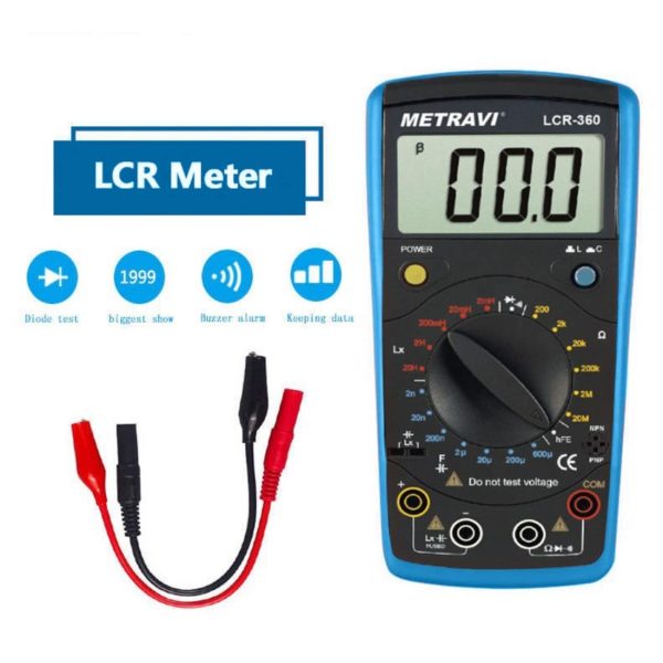 Metravi LCR-360 Digital LCR Meter with Diode Test and big display