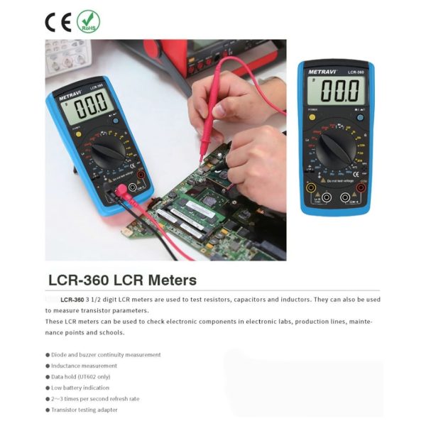 Metravi LCR-360 Digital LCR Meter specifications and features