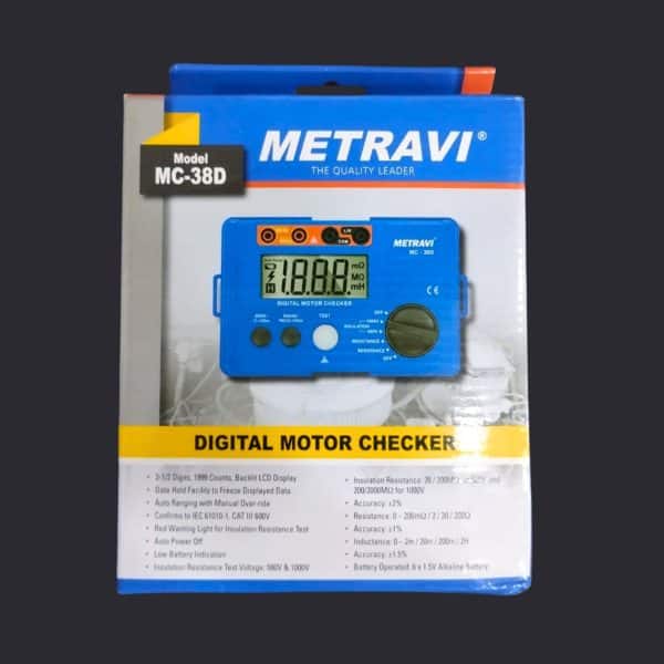 Metravi MC-38 Digital Motor Checker Product Box