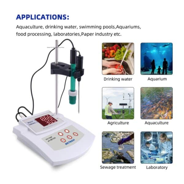 Metravi PH-700P Bench-top pH Meter applications