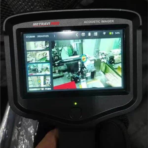 Metravi PRO AI-10 Acoustic Imager can take pictures and videos and store them on internal memory