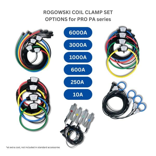 Metravi Pro RC-6000A Rogowski Coils for Metravi Pro PA Series Power Quality Analysers