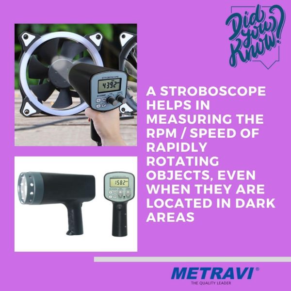 Metravi Stroboscope Measuring RPM